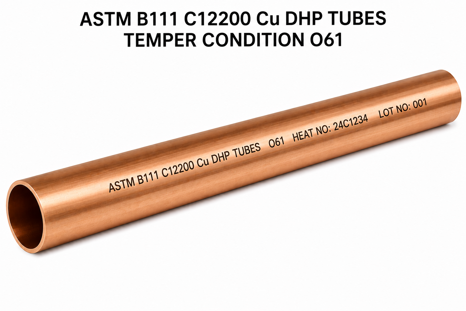 ASTM B 111 C12000 Seamless Copper Pipe